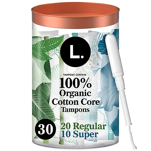 L. Organic Cotton Multipack Tampons Regular + Super Absorbency