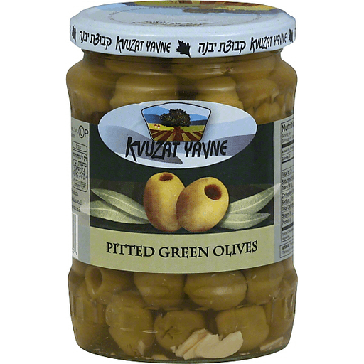 Kvuzat Yavne Olives, Green, Pitted