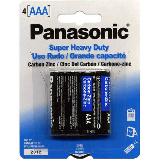 Panasonic Aaa Heavy Duty 4-pack Batteries