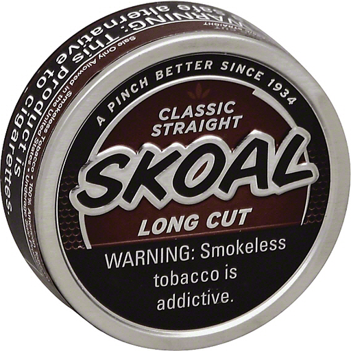 Skoal Smokeless Tobacco, Classic Straight, Long Cut