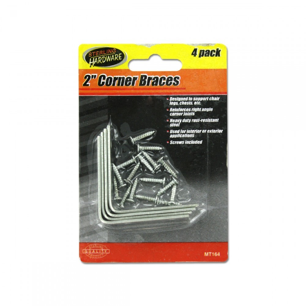 Kole Imports Corner Braces With Mounting Hardware