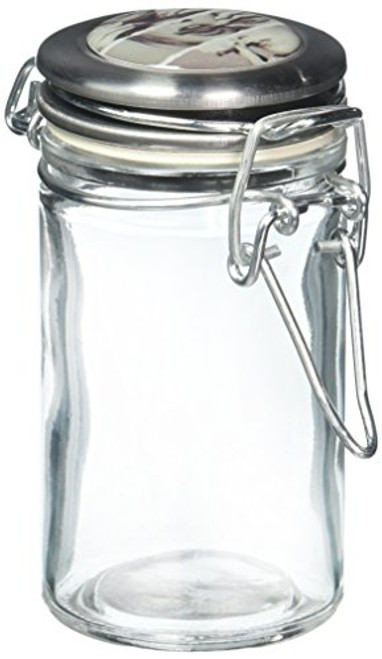 Kole HR403 Glass Locking Jar Countertop Display, Regular