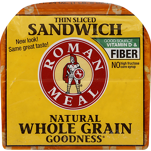 Roman Meal Bread, Sandwich, Thin Sliced