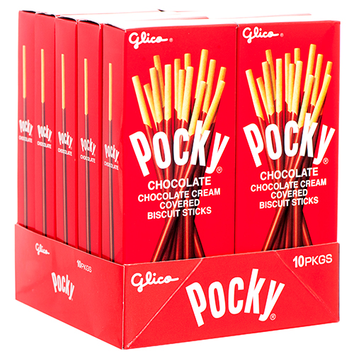 Pocky Glico Chocolate Cream Covered Biscuit Sticks - 1.41oz