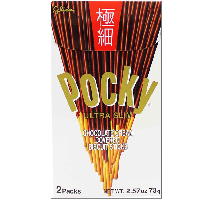 Glico Pocky Chocolate Cream Covered Biscuit Sticks Ultra Slim