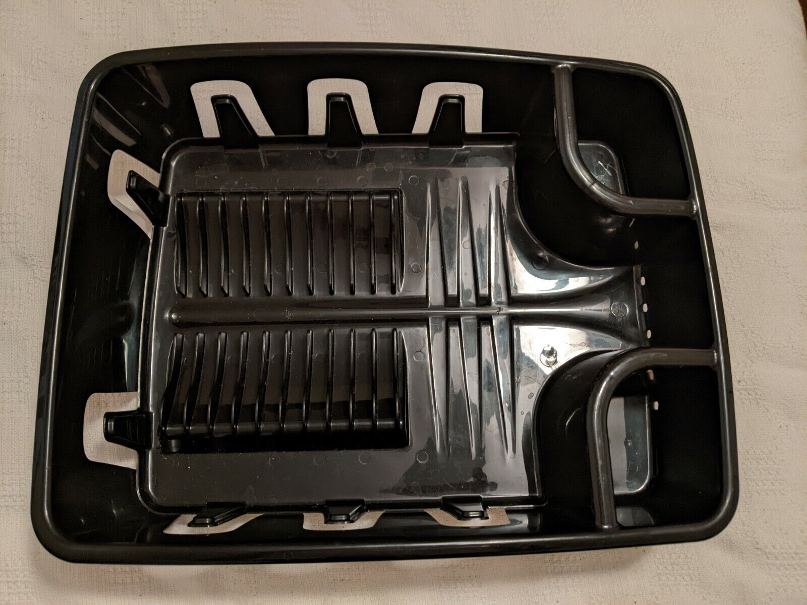 Sterilite Large Sterilize Dish Strainer Drying Rack Drain Basket Black 17x13x5 Made In USA
