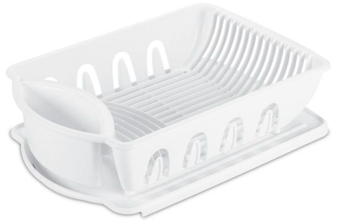 Sterilite 2-Piece Ultra Sink Dish Drainer Set