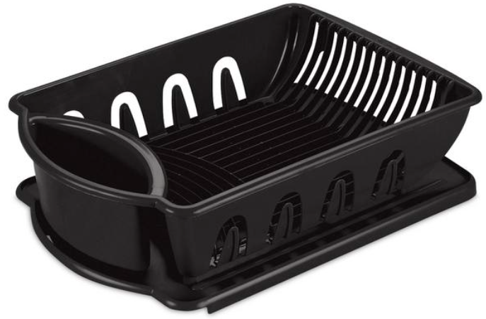 Sterilite Large Black Sink Set - 21"