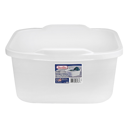 Sterilite 12 Quart White Dishpan
