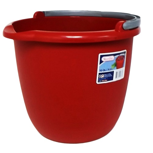Sterilite 11205812 Durable Spout Pail, Classic Red, 10 Qt