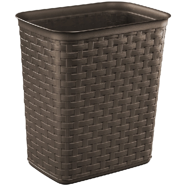 Sterilite 3.4 Gal Wastebasket - Espresso Weave
