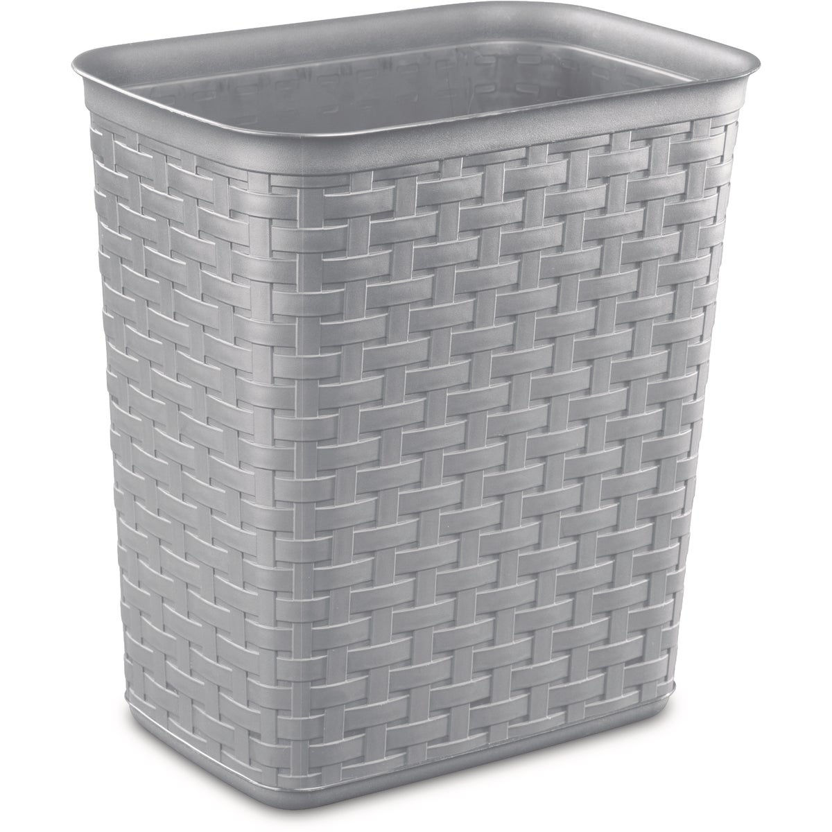Sterilite 3.4 Gallon Cement Weave Wastebasket