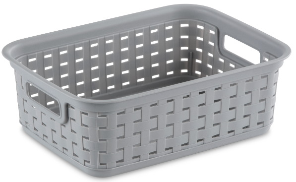 Sterilite Storage Box, Cement, Weave