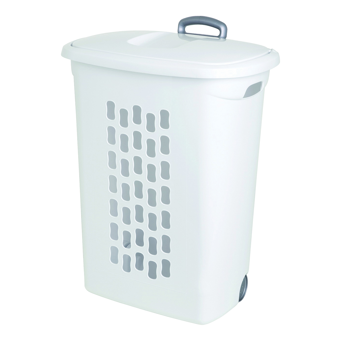 Sterilite Ultra Wheeled Laundry Hamper, White