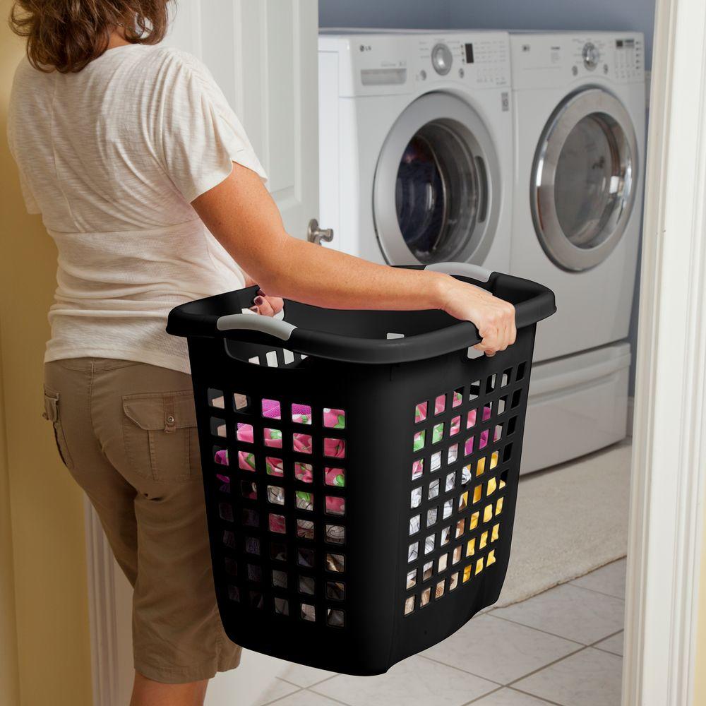 Sterilite Ultra Easy Carry Hamper Black