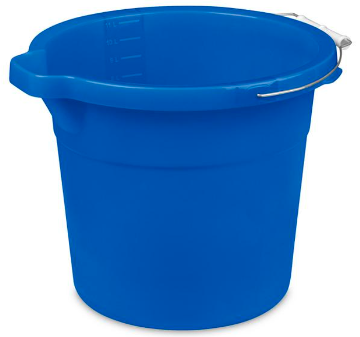 Sterilite 12 Qt. Blue Morpho Spout Pail