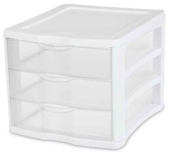 Sterilite Storage Drawer And Paper Organizer