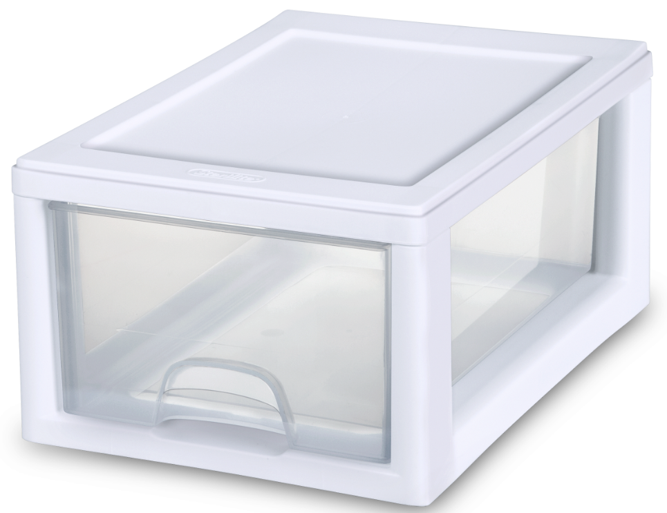 Sterilite Small Storage Drawer - White