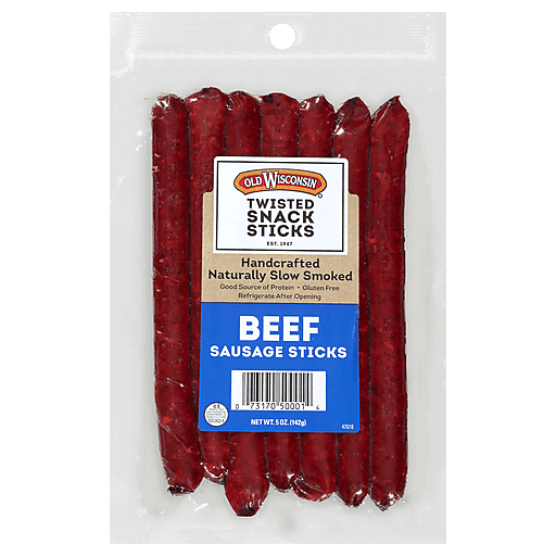 Old Wisconsin Beef Sausage Twisted Snack Sticks 5 Oz. Pack