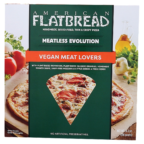 American Flatbread Meatless Evolution Vegan Meat Lovers 11.2 Oz
