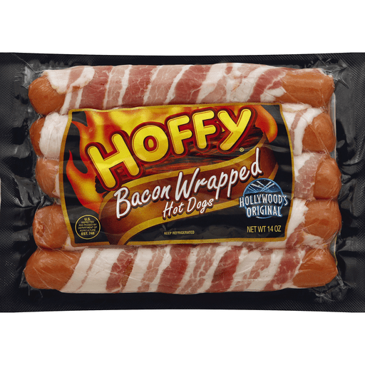 Hoffy Bacon Wrapped Hot Dogs - 5ct/14oz