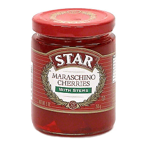 Star Maraschino Cherries, With Stems