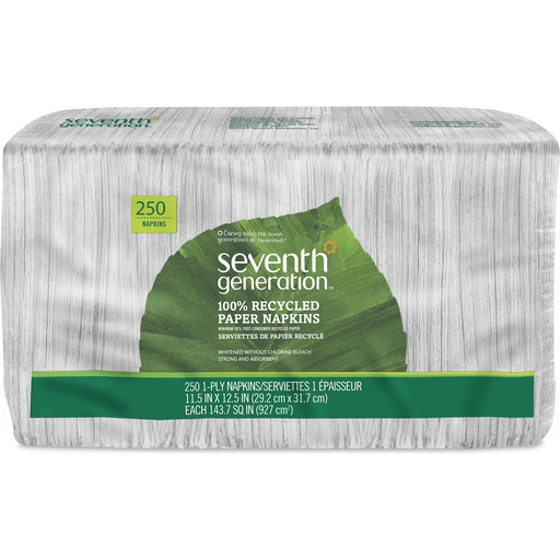 Seventh Generation Recycled White Paper Napkins - 250ct