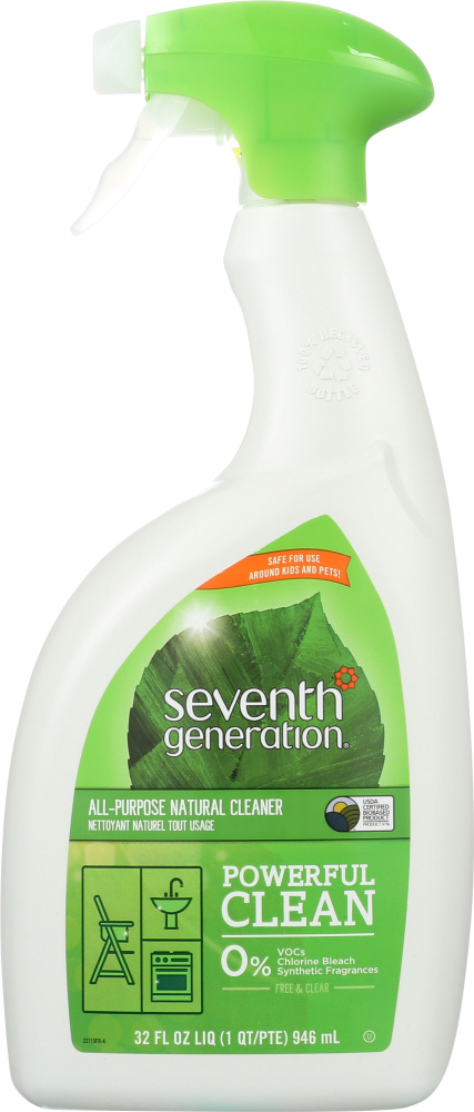 Seventh Generation All Purpose Cleaner Free & Clear, 32 Oz
