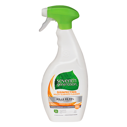 Seventh Generation Multi Surface Cleaner, Disinfecting, Lemongrass Citrus Scent 26 Fl Oz