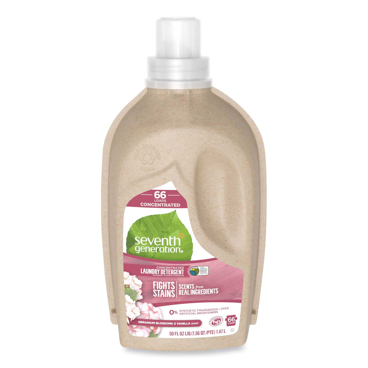 Seventh Generation Geranium Blossoms & Vanilla 4X Natural Liquid Laundry Detergent - 50.0 Oz