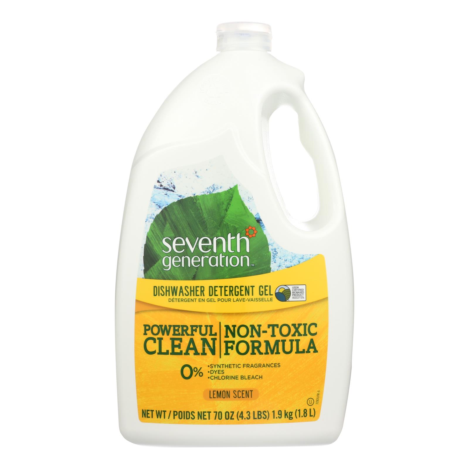 Seventh Generation Lemon Natural Dishwasher Detergent Gel - 70oz