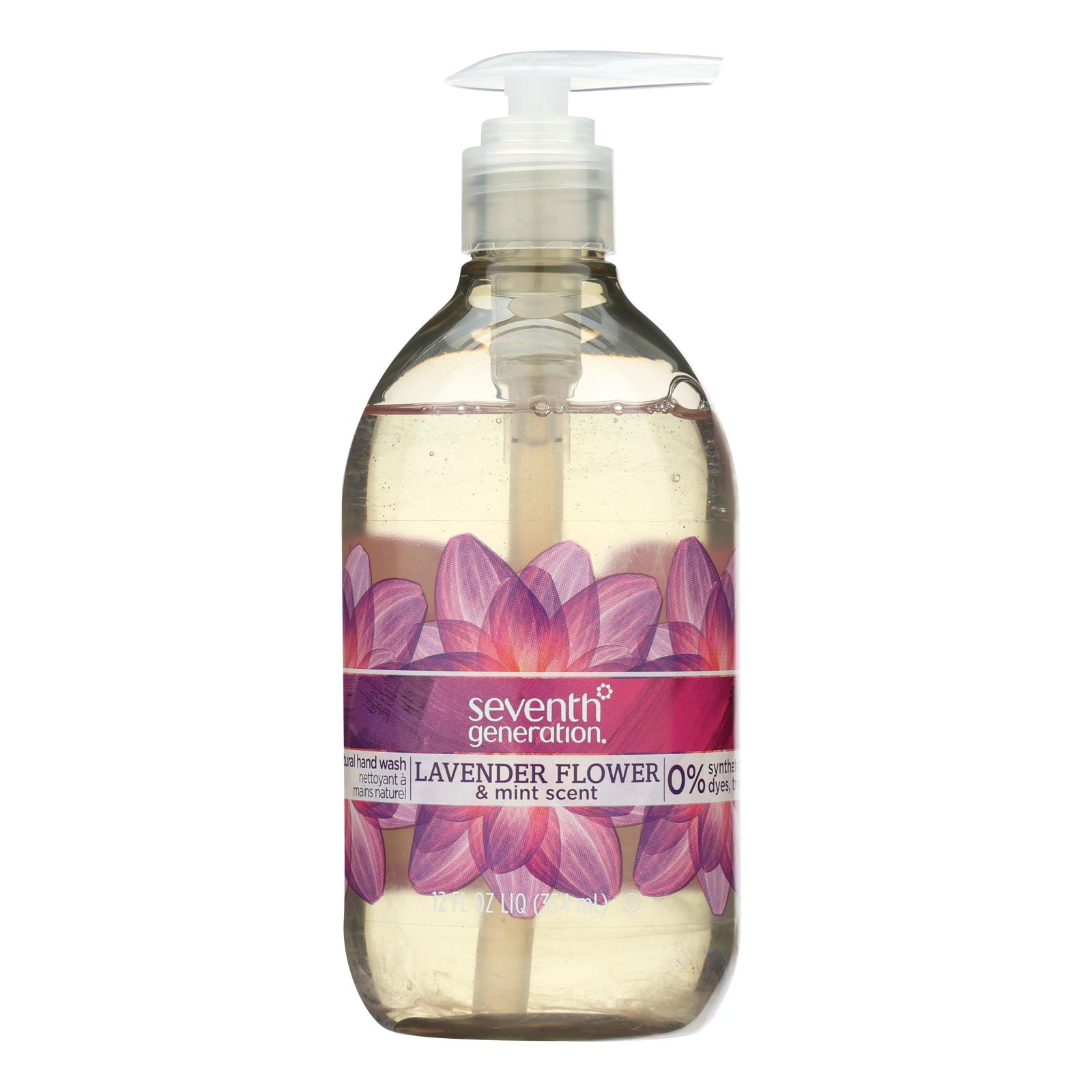 Seventh Generation Hand Wash, Natural, Lavender Flower & Mint Scent 12 Oz