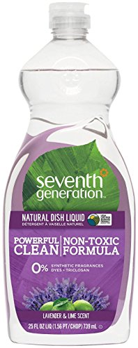 Seventh Generation Natural Dish Liquid, Lavender & Lime Scent, 25oz
