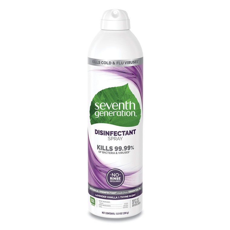 Seventh Generation Disinfectant Sprays, Lavender Vanilla & Thyme Scent, 13.9 Oz Spray Bottle