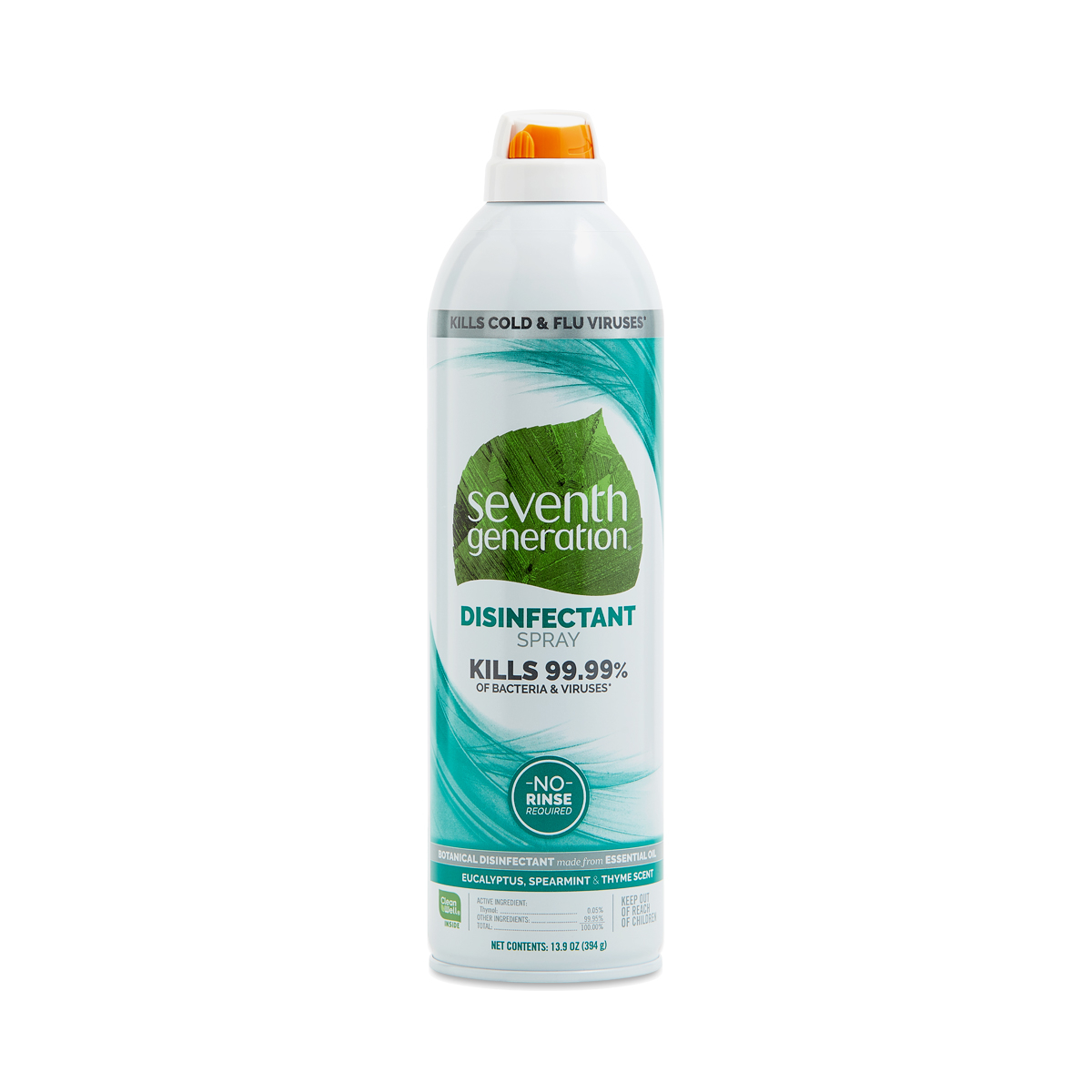 Seventh Generation Disinfectant Sprays, Eucalyptus, Spearmint & Thyme Scent, 13.9 Oz Spray Bottle