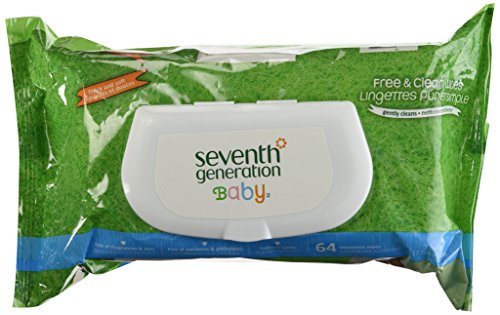 Seventh Generation Baby Wipes Free & Clear 1x64 Count Each