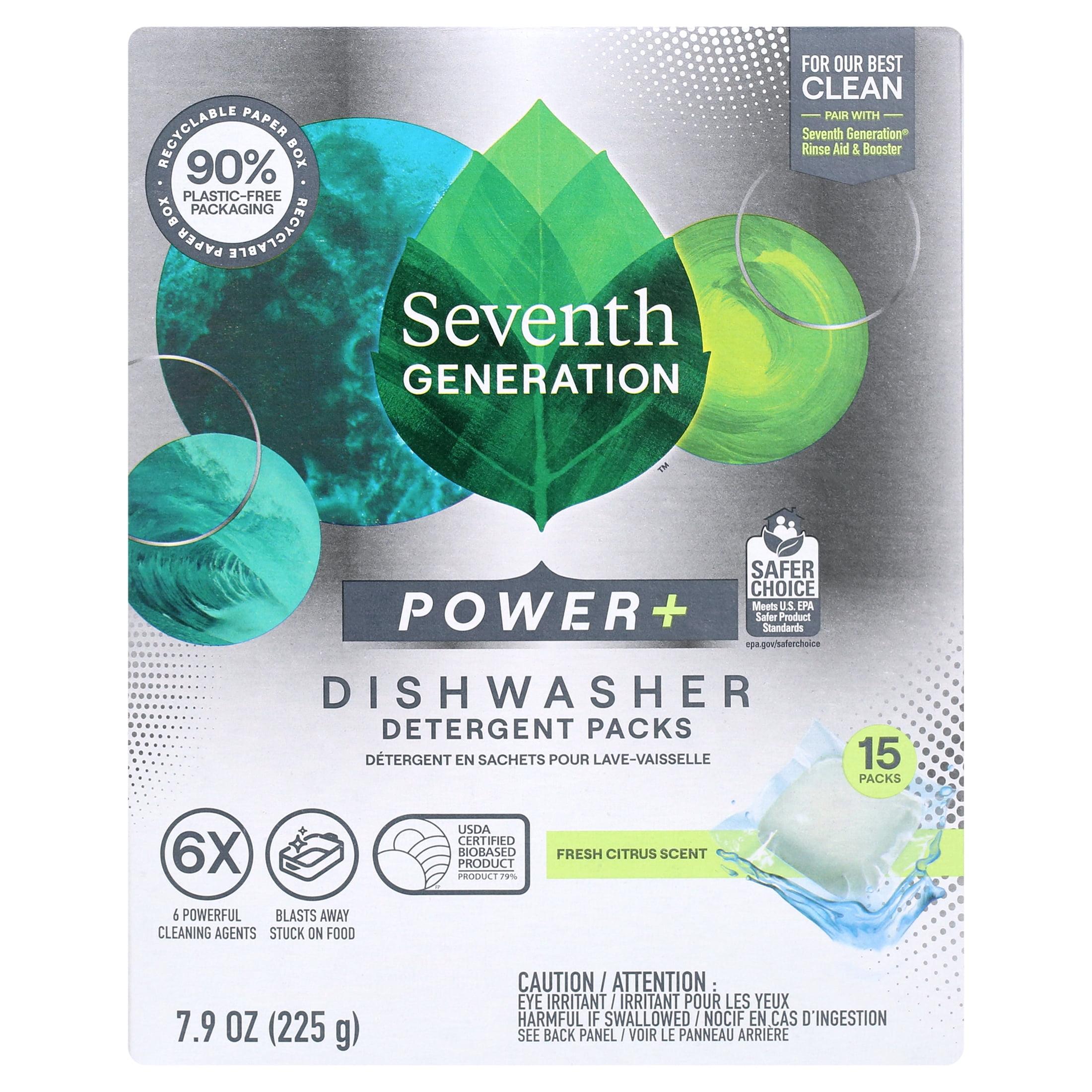Seventh Generation Power Plus Auto Dish Detergent 15 Count