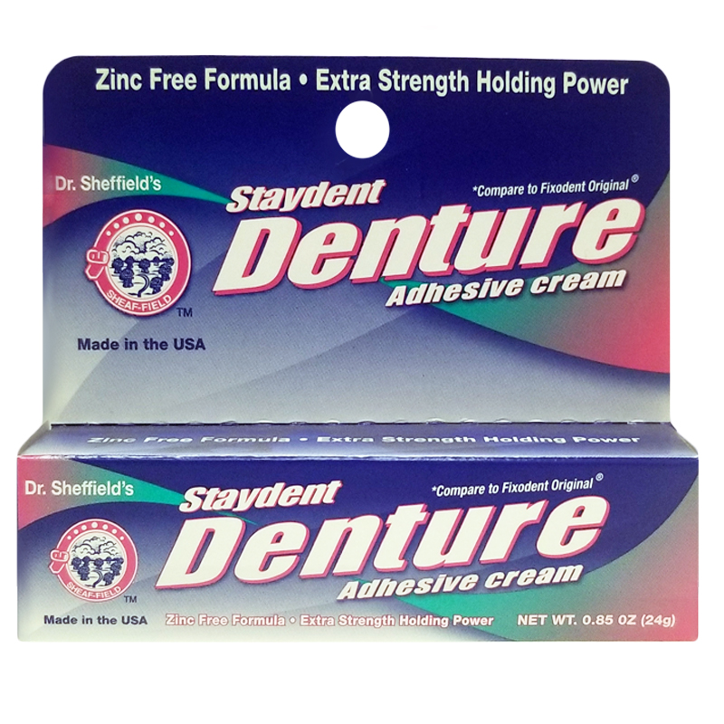 International Wholesale Dr. Sheffield's Staydent Denture Adhesive Cream
