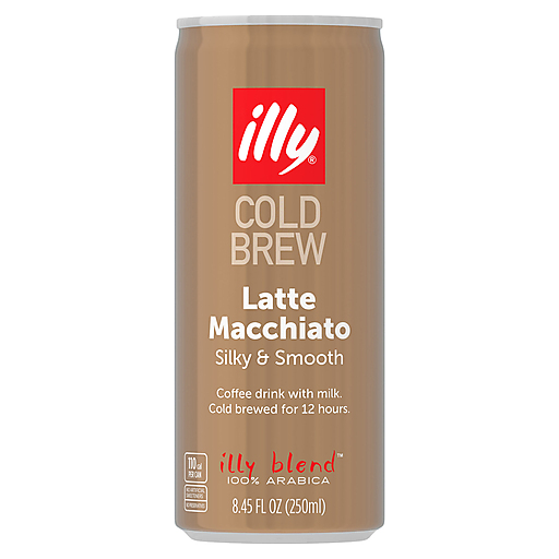 Illy Cold Brew Latte Macchiato Coffee Drink 8.45 Fl Oz
