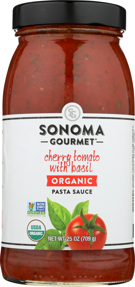 Sonoma Gourmet Cherry Tomato With Basil Organic Pasta Sauce