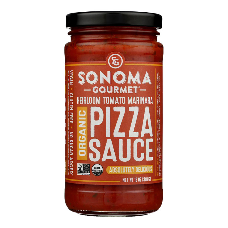 Sonoma Gourmet Pizza Sauce Tomato Marinara - Case Of 6-12 OZ