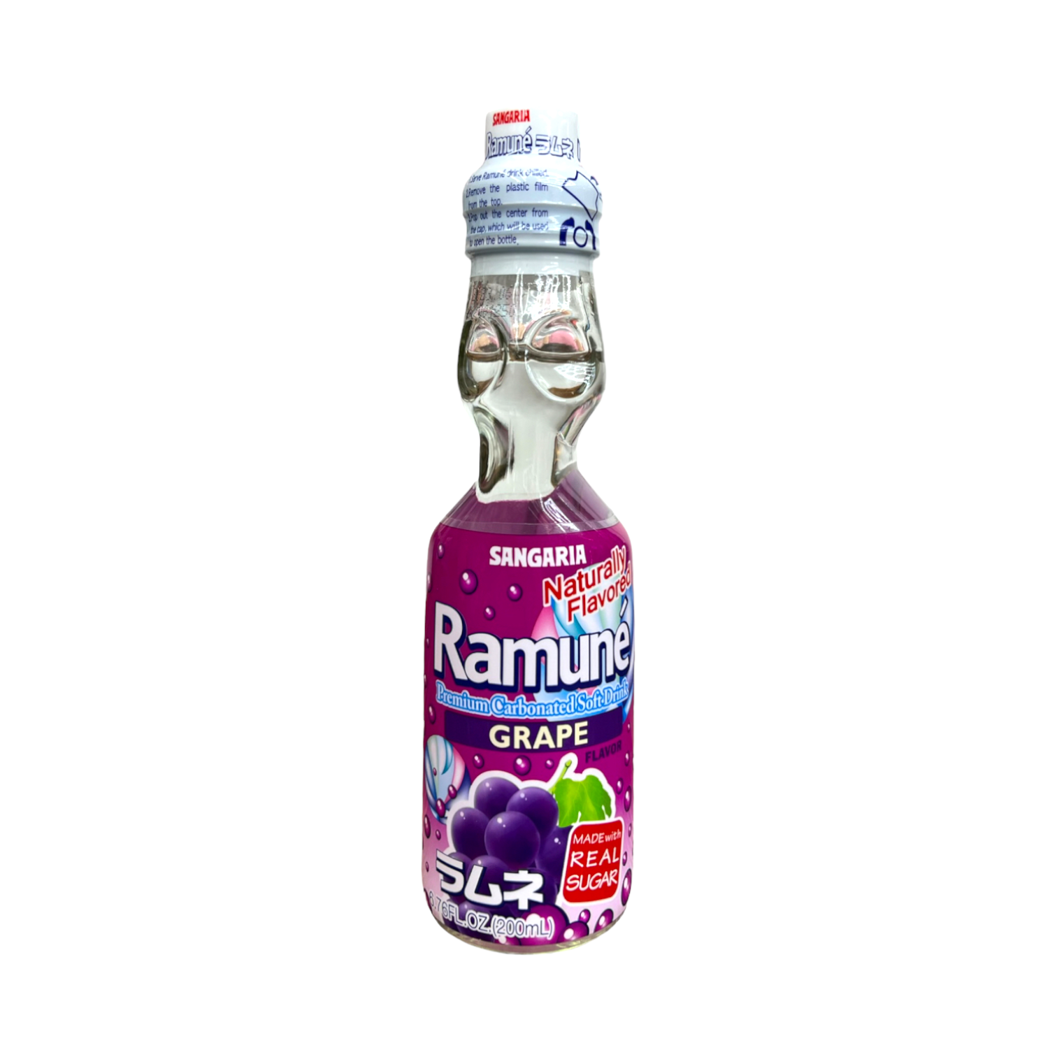 Sangaria Ramune' Grape Carbonated Soft Drink