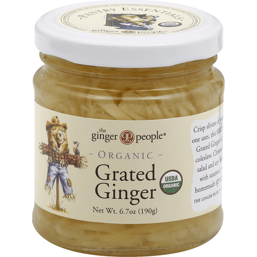 The Ginger People Organic Grated 6.7 Oz Jar - 12ct Case