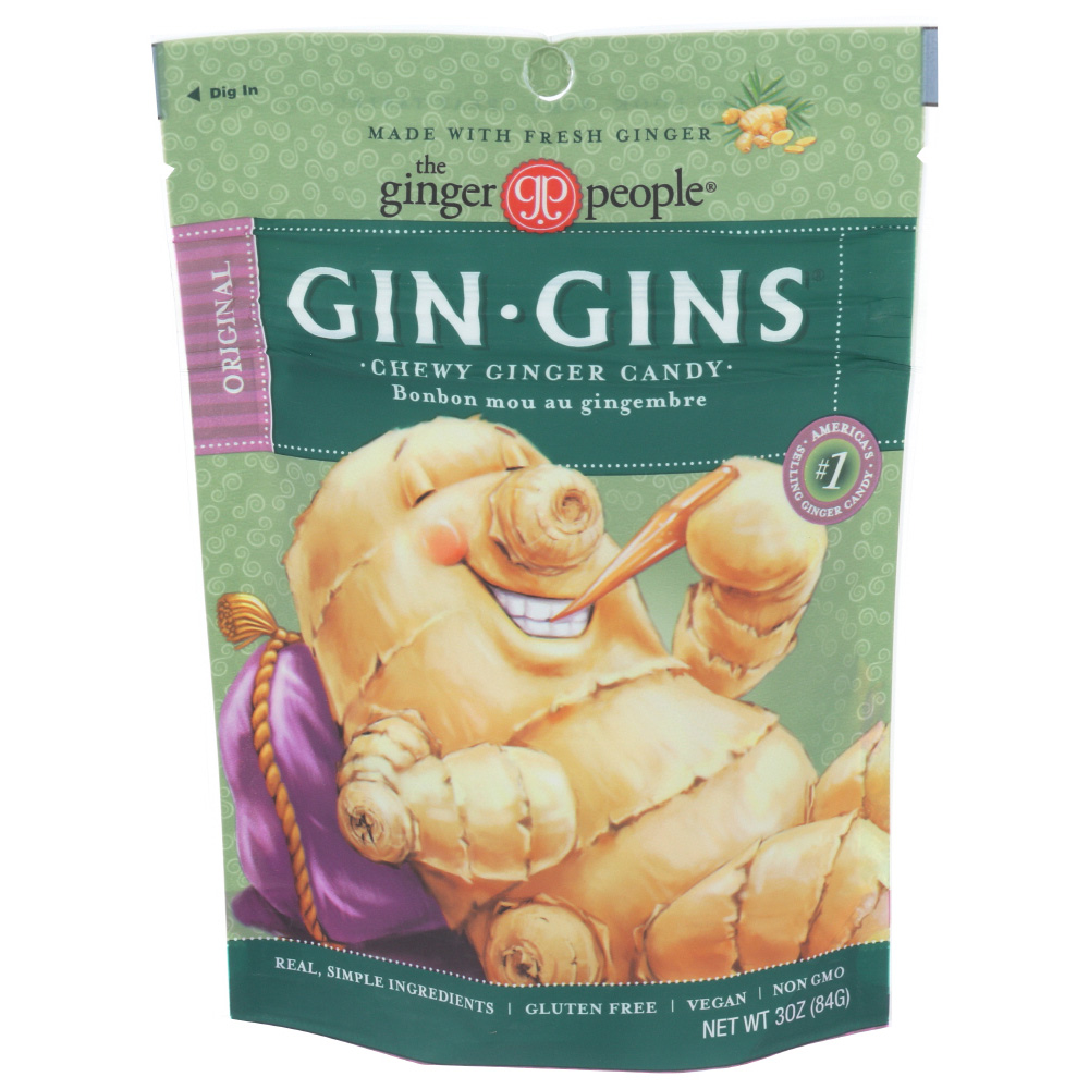 Ginger People Gin Gins Original Chewy Candy Bag 3 Oz