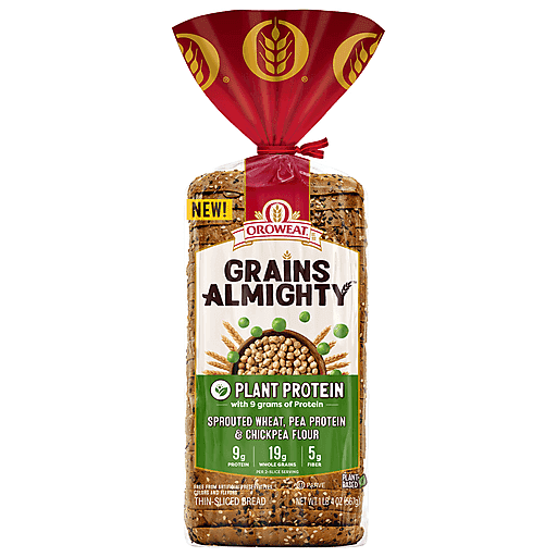 Oroweat Bread, Plant Protein, Thin Sliced 20 Oz