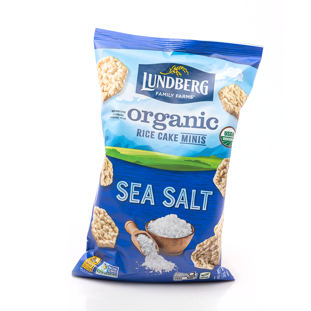 Lundberg Family Farms Sea Salt Organic Rice Cake Minis 5 Oz. Bag
