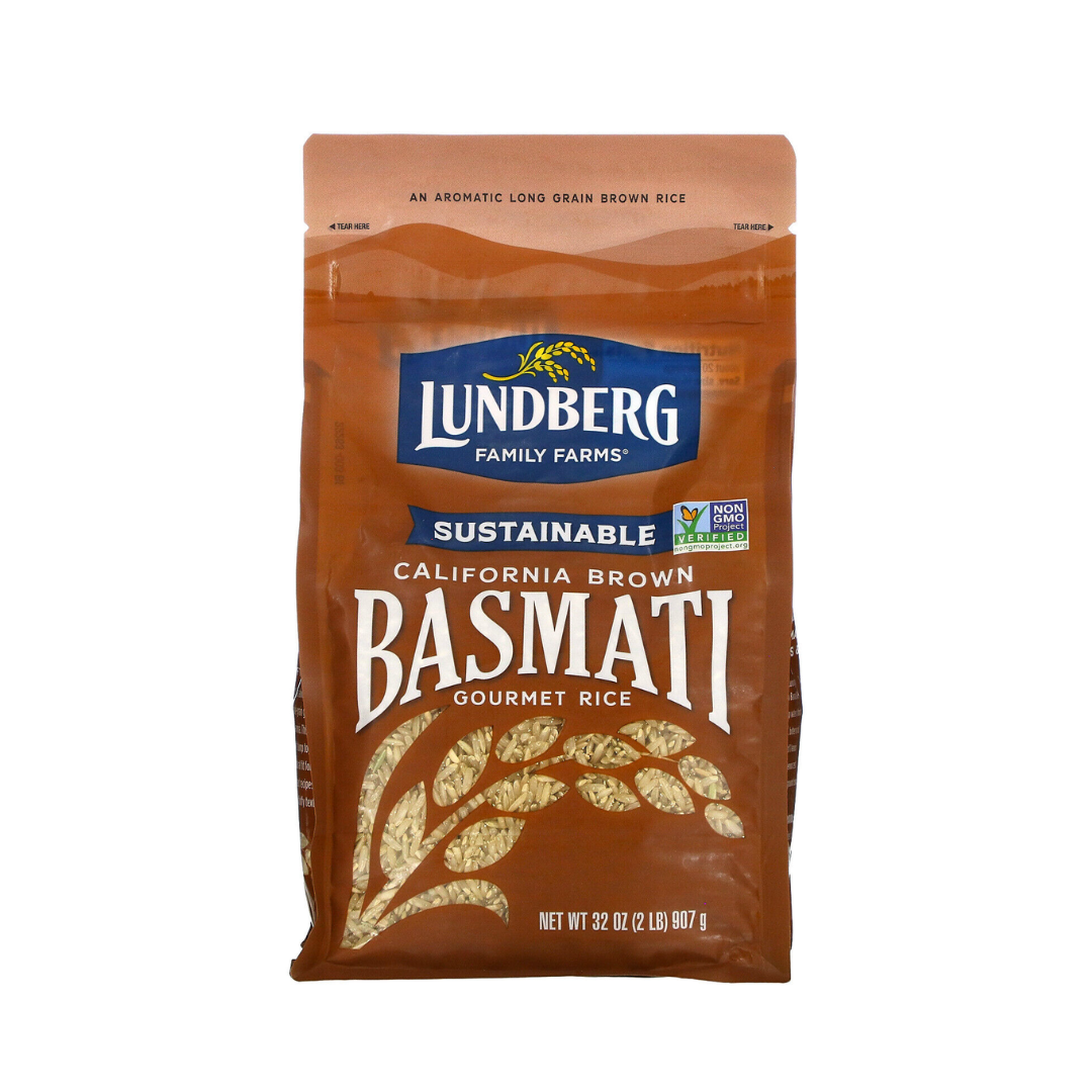 Lundberg Family Farms Essences California Brown Basmati Rice 32 Oz Stand-Up Bag