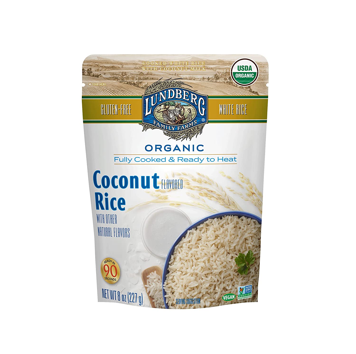 Lundberg Family Farms Organic Coconut Rice 8 Oz. Pouch