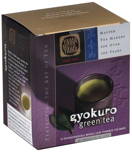 Yamamotoyama Gyokuro Green Tea Pyramid Bag, 0.81-Ounce Boxes