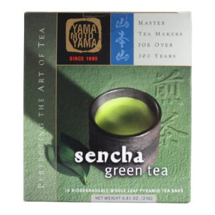 Yamamotoyama Sencha Green Tea Pyramid Bag, 0.81-Ounce Box